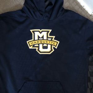 Marquette University Mens XL Navy Blue Hoody Nike